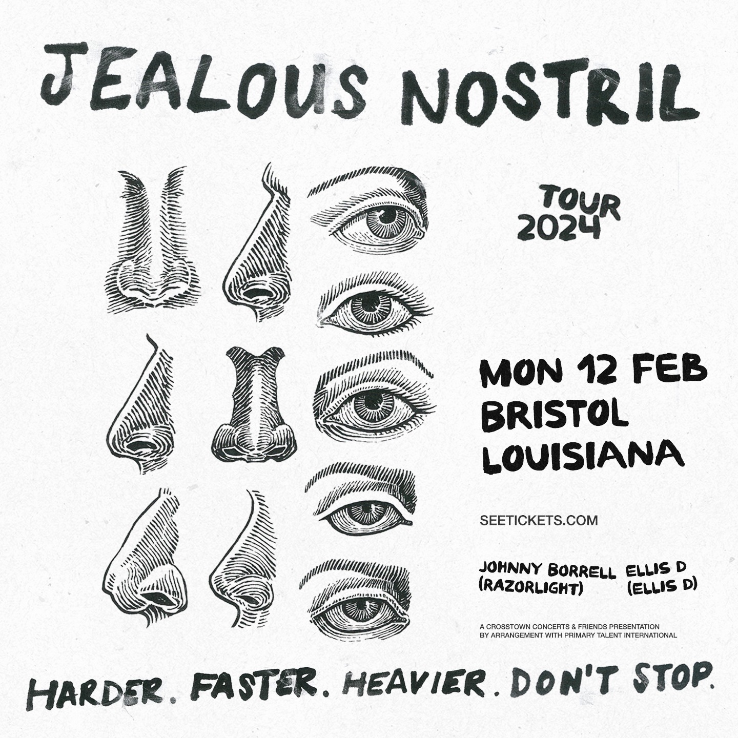 Crosstown Concerts presents Jealous Nostril + support from Belishas