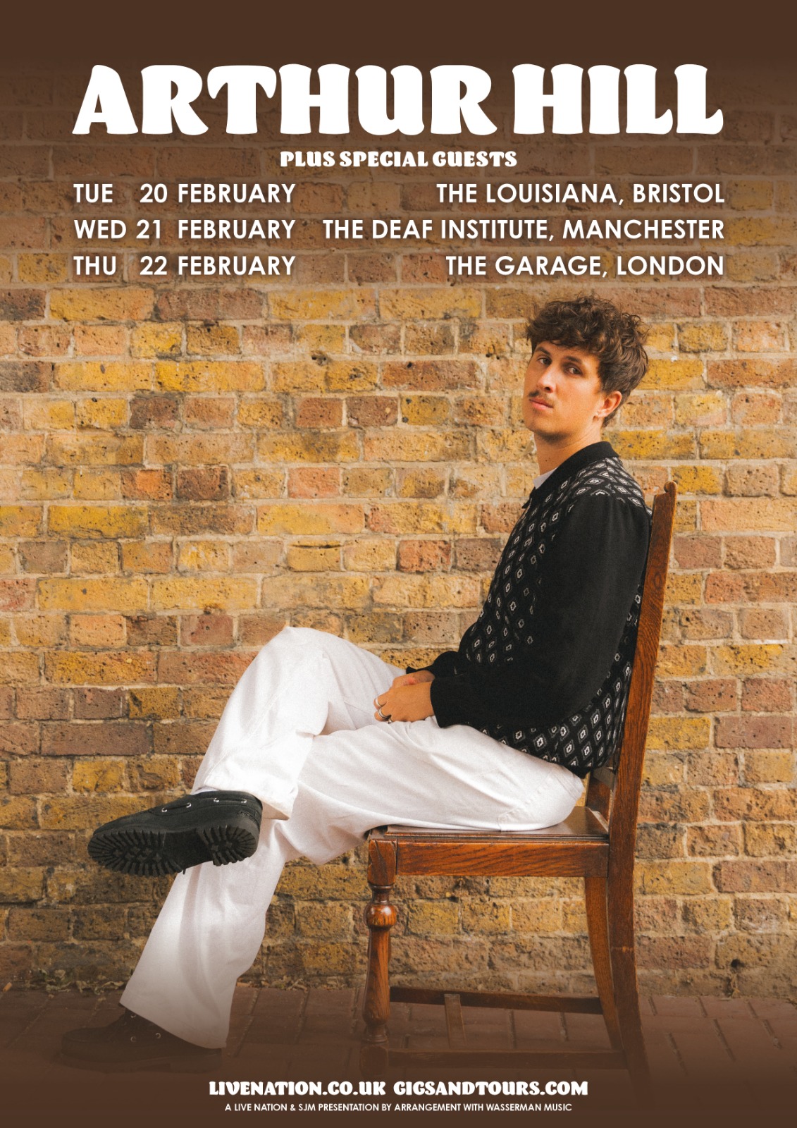 Live Nation Presents Arthur Hill The Louisiana, Bristol Tuesday, 20