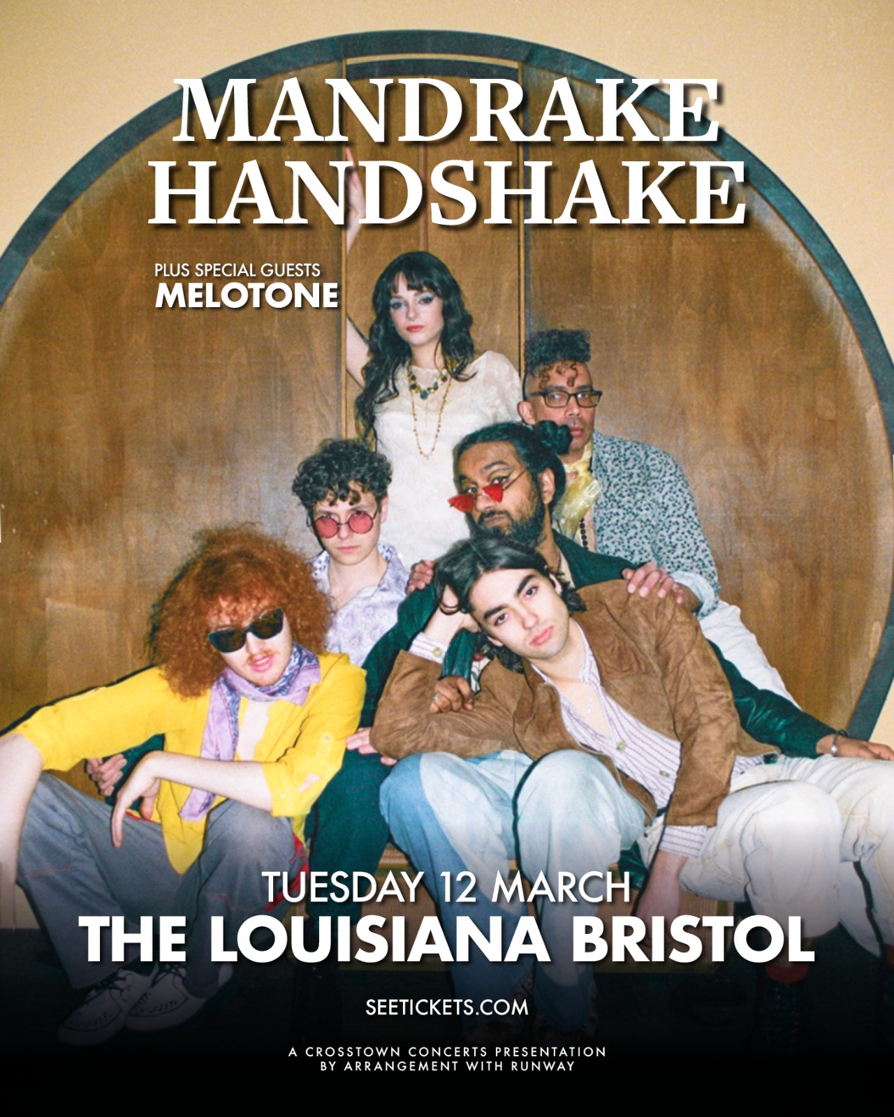 Crosstown Concerts Presents Mandrake Handshake The Louisiana, Bristol