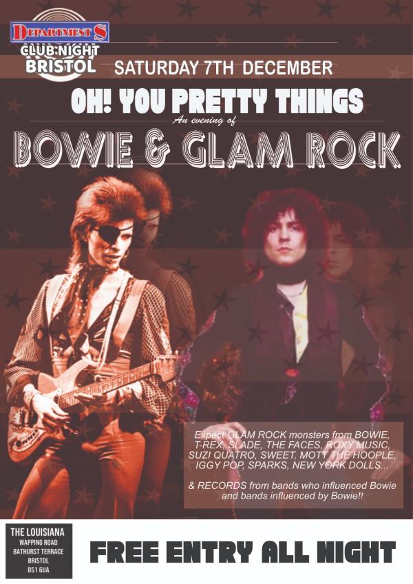 Department S Bowie & Glam Rock Special FREE ENTRY