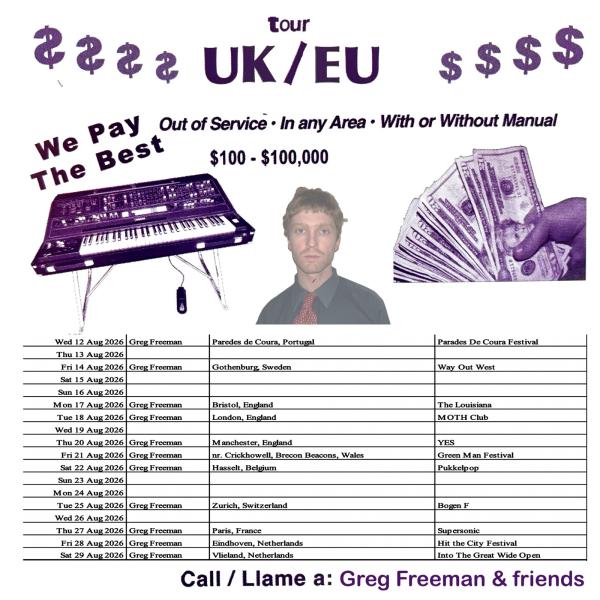 SOLD OUT- Greg Freeman